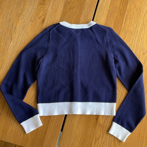 VINEYARD VINES Navy Cardigan 7-8 - Picture 4 of 4